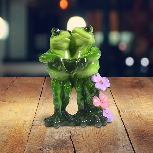 Frog couple sign - 4.75"h, of