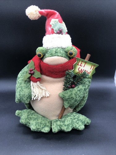 Christmas frog toad plush - plush, w