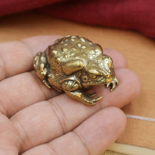 Brass toad golden cicada - toad,